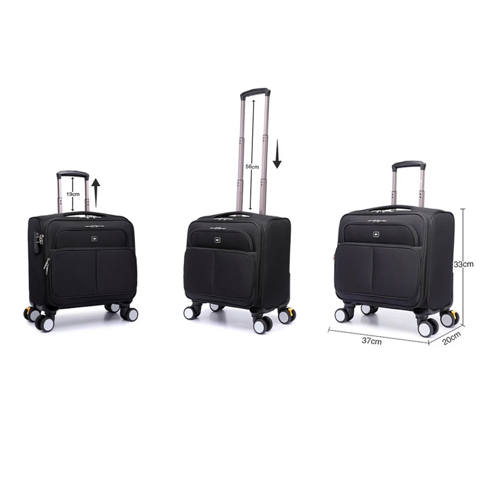 2023 Trendy Tech Suitcase: Stylish Luggage with Universal Wheels and Password